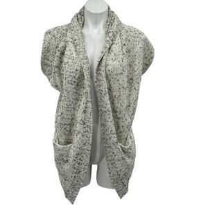 Anthropologie Moth Women's Cocoon Open Front Shrug Cardigan Sweater M Layering